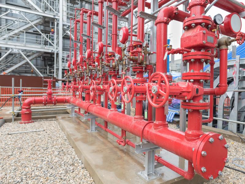 монтаж водяной автоматической установки пожаротушения