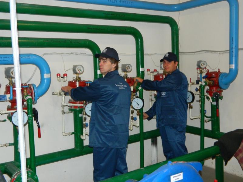 монтаж водяной автоматической установки пожаротушения